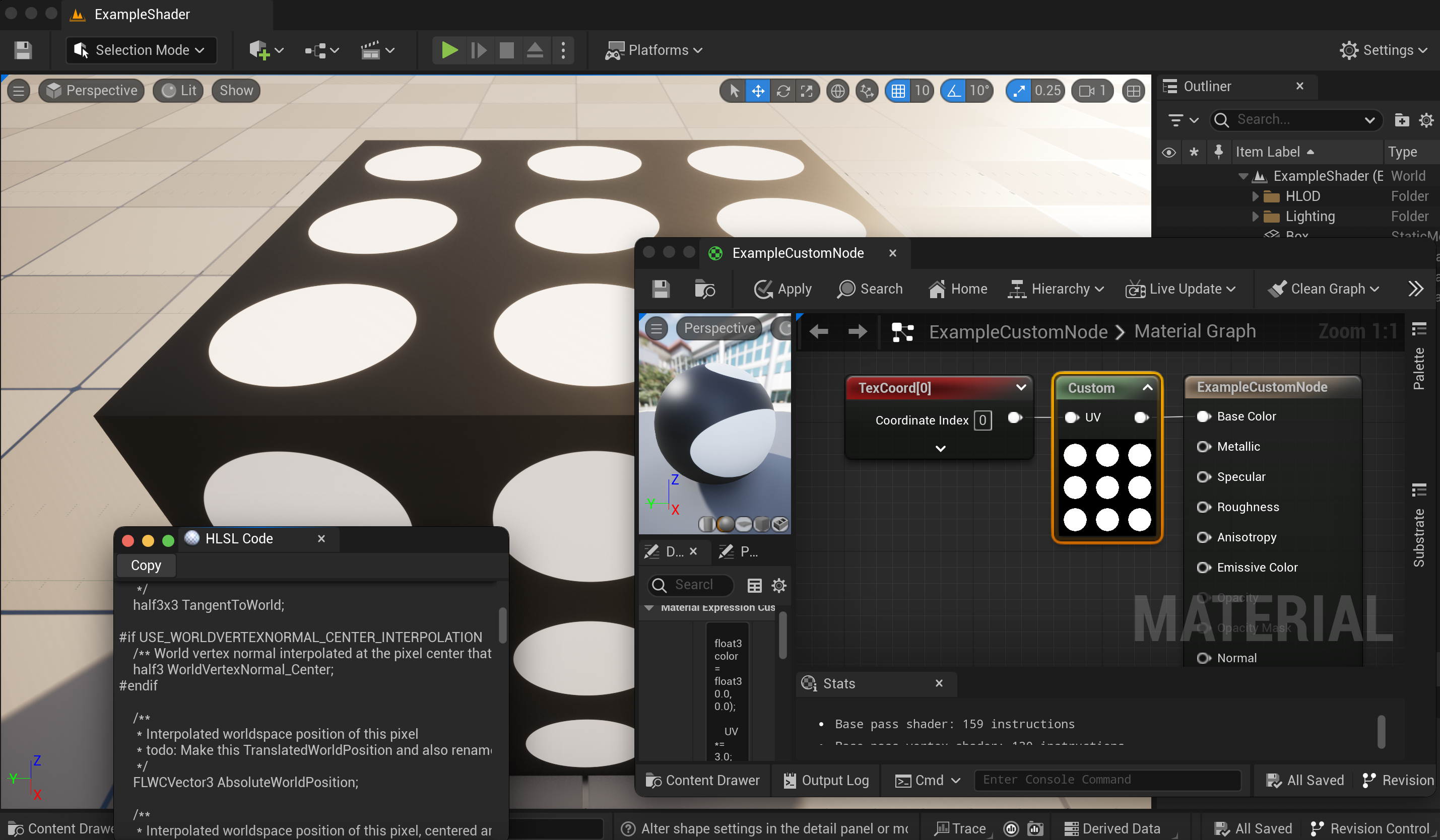 Custom Shader Unreal Engine