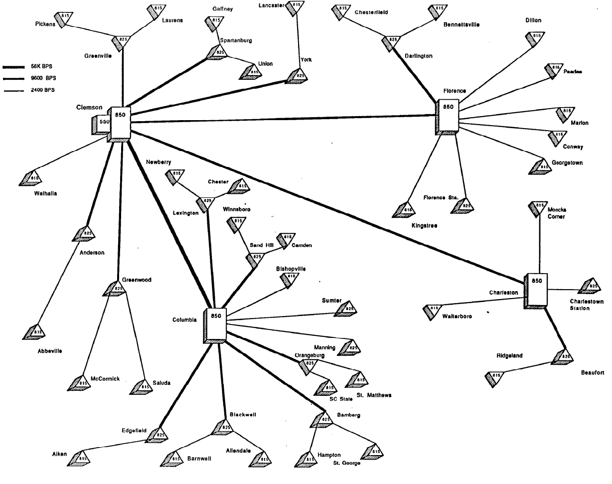 CUFAN statewide network in 1986