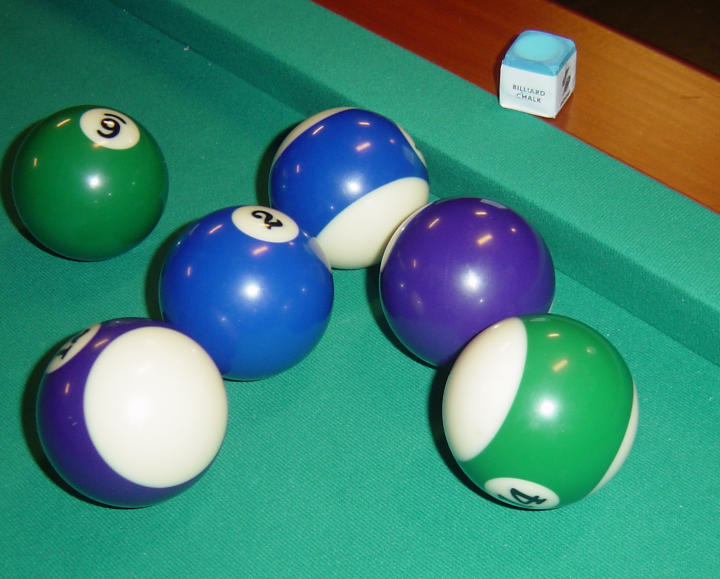Normal pool balls